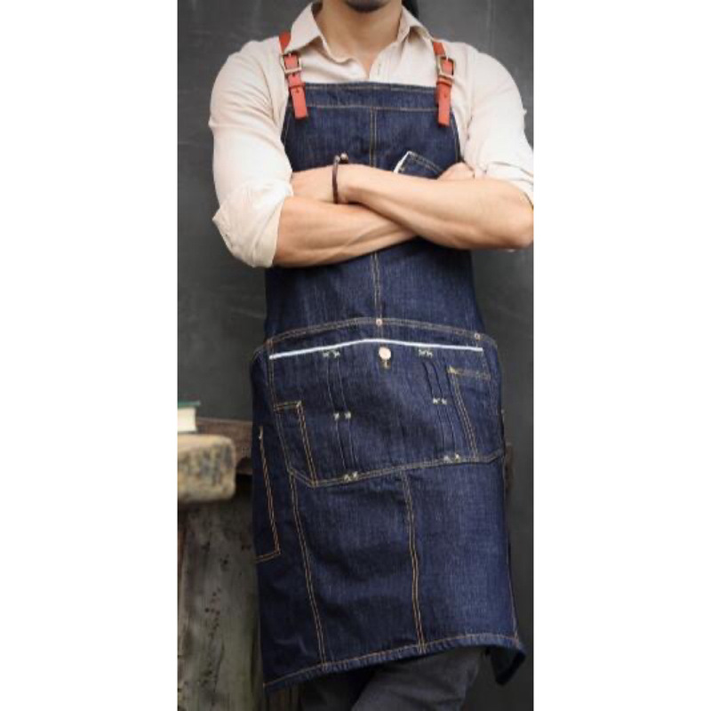 Tattoo stylist apron coffee shop leather Denim makeup artist strap work painting apron custom lo