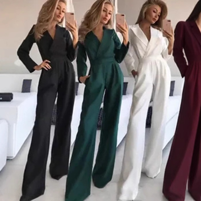 2026 Cross-Border Foreign Trade Spring and Summer Chinese-Style Long Dress New Chinese-Style Jumpsuit with Diagonal Placket, Mid-Waist, Elegant Commuter Jumpsuit