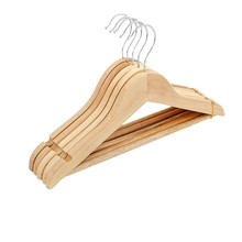 跨境儿童衣架裤架实木防滑无痕服装店裤夹子家用晾晒衣挂带夹批发