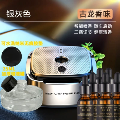 car spray fragrance men's – Car Perfume Aromatherapy - host-6-bottles-of-essential-oil-silver-gray-classic-cologna-ai-intelligent-fragrance-three-gear-adjustment-start-and-stop-with-vehicle-remove-odor-natural-plant-essential-oil