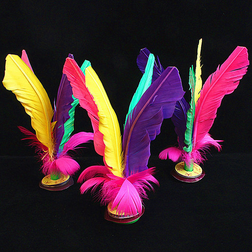 Feather shuttlecock adult fitness kindergarten shuttlecock chicken feather key resistant to kicking hair fitness shuttlecock kicking flower shuttlecock beef tendon bottom