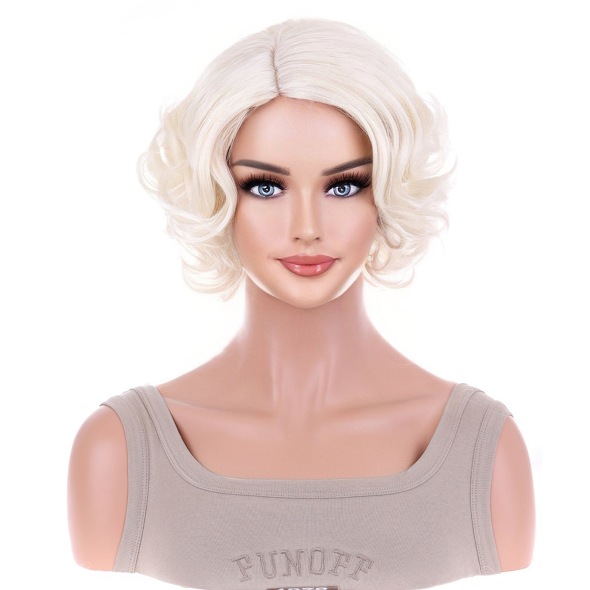 Chica caliente, cabeza de chico, peluca de cabello verdadero, cabeza suelta detrás de la cabeza, cabeza de chica caliente en línea, cabeza de chico de nicho.