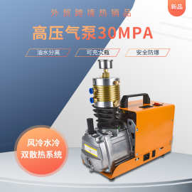 厂家批发高压打气机30mpa高压充气泵40mpa小型单缸水冷电动充气泵