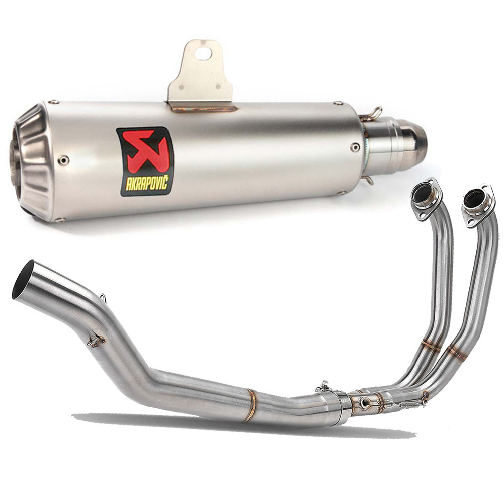 Motorcycle Modified Exhaust Pipe Front Section Connecting Pipe Middle Section Elbow Tail Section Exhaust Pipe Aprilia Rs457