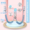 Twin key lock lock night light bag core anti -shearing blue