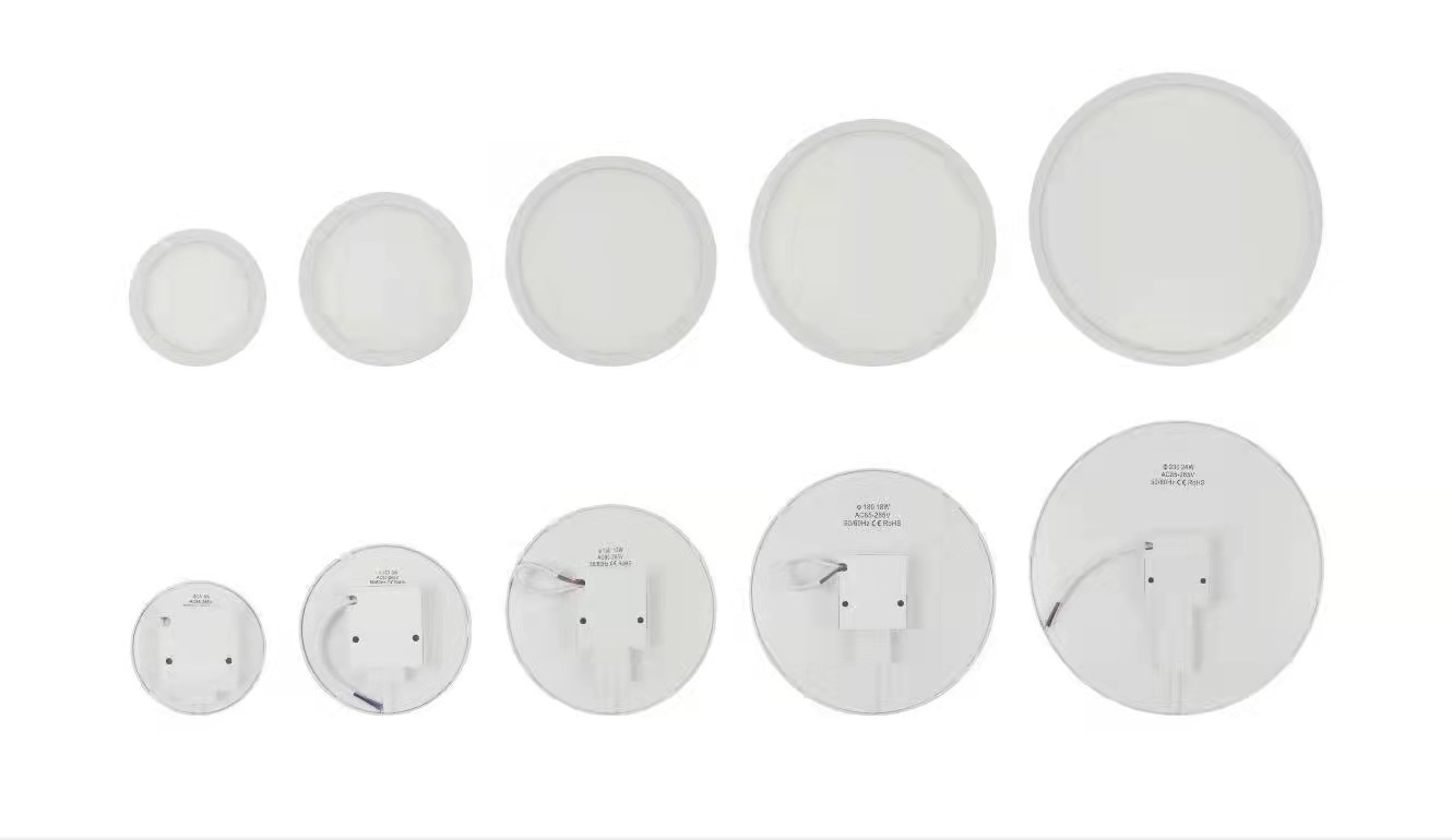 Pasillo redondo transfronterizo simple instalación downlight hotel centro comercial hogar iluminación LED superficie montada LED panel de luz