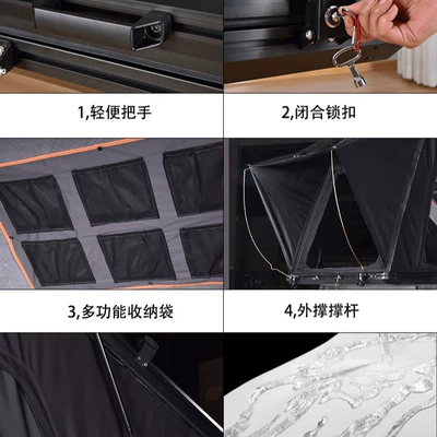 Alloy Hard-Shell Triangular Diagonal – Avtomobil dam çadırları