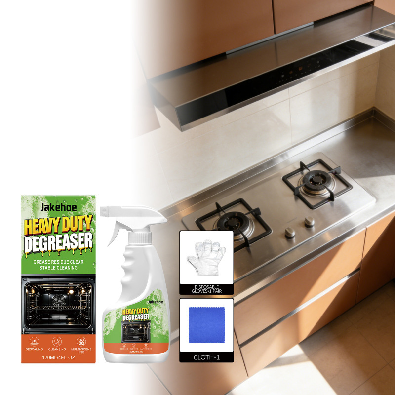 Jakehoe Kitchen Cleaning and Degreasing Agent Removes Oil Stains from Kitchen Surfaces, Cleans Stoves and Range Hoods, and Leaves Them Shiny Jakehoe Kitchen Cleaning and Degreasing Agent Removes Oil Stains from Kitchen Surfaces, Cleans Stoves and Range Hoods, and Leaves Them Shiny