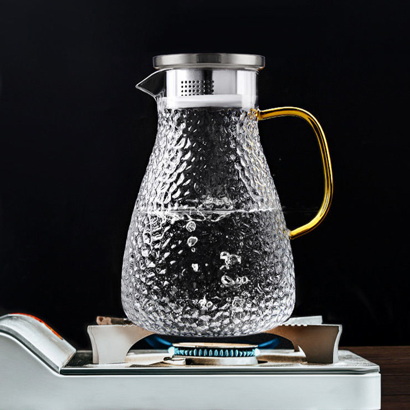 Olla martillada (24 unids/caja) con tapa de acero inoxidable