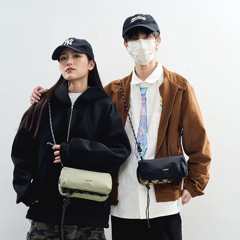 Cross-Border Niche Casual Crossbody Bag 2025 New Trendy Brand Fashion Personalized Shoulder Bag Sports Lightweight Mountaineering Bag