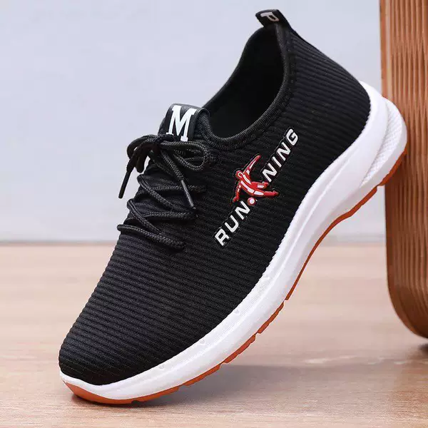 Elegant black 6811 red single shoe