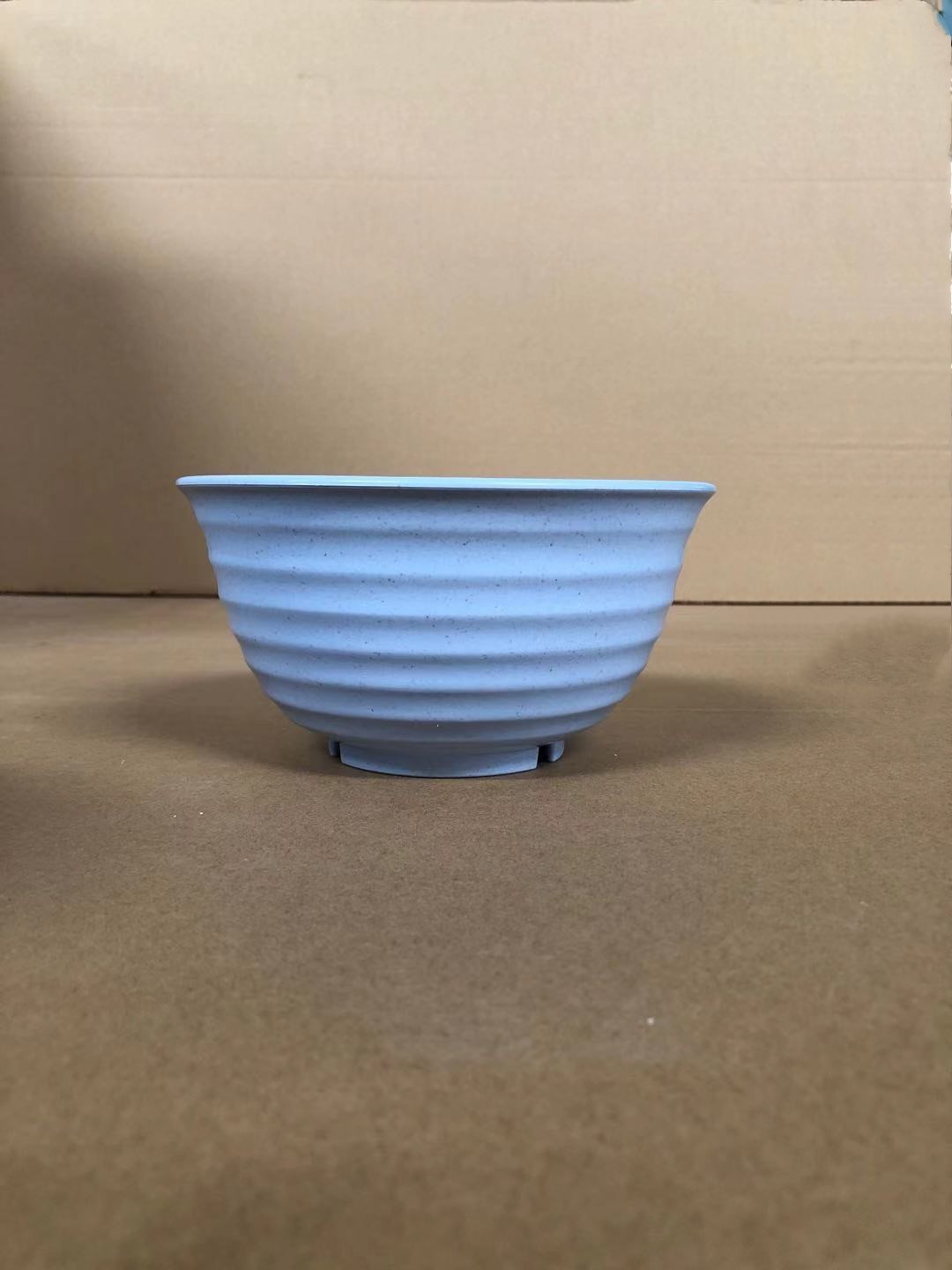 Tazón de sopa grande de paja de trigo Tazón de fideos instantáneos de estilo chino Tazón de plástico Comedor en casa Fabricante de vajilla resistente a la caída