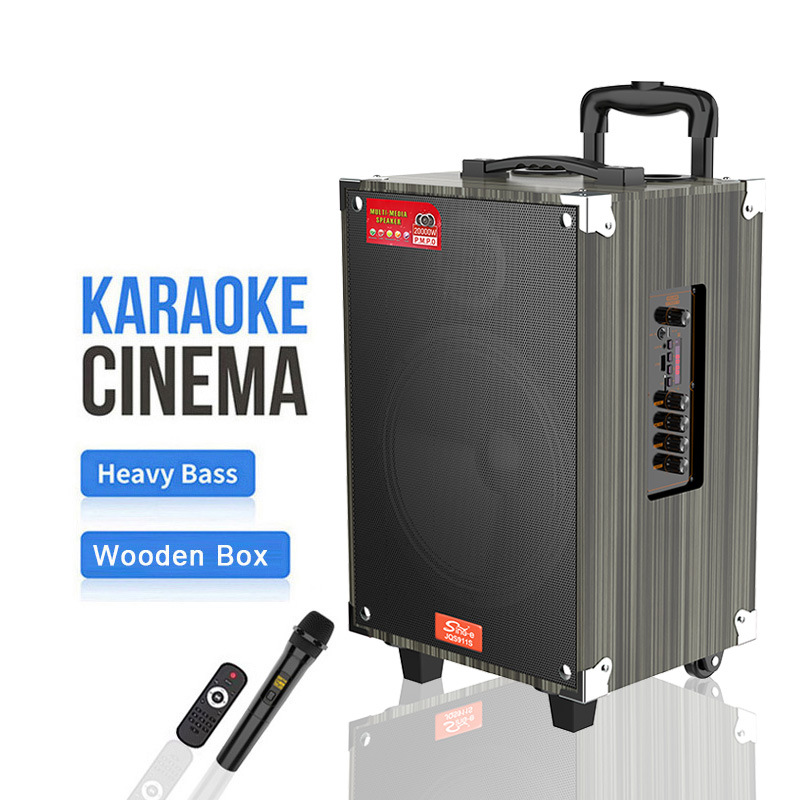 JQS911S cross-border retro bluetooth speaker wooden classical home radio subwoofer card rod stereo