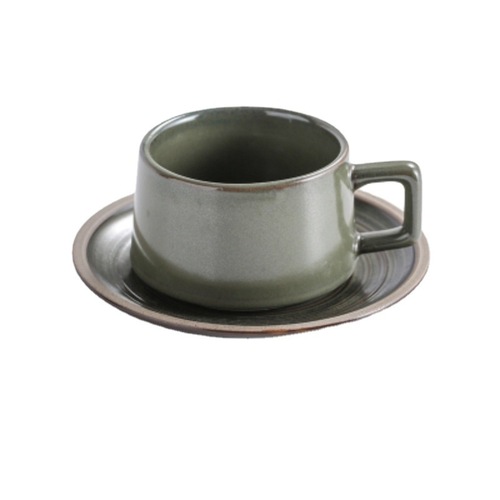 复古咖啡杯高颜值杯子陶瓷马克杯带盖咖啡杯套装杯子家用水杯厂家