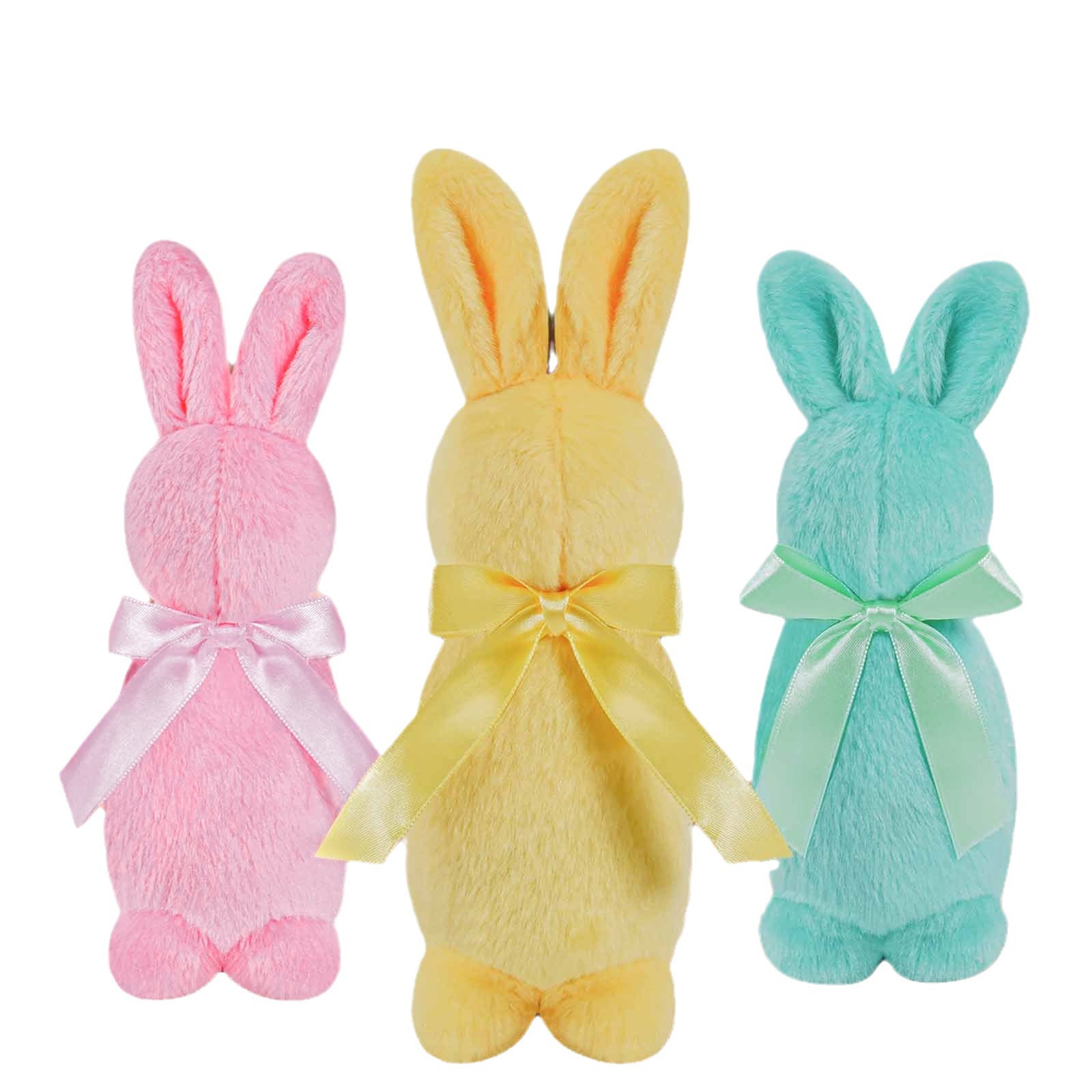 Personalizado Pascua sin rostro Adornos de pájaro viejo Colgante de ventana Conejo luminoso Conejo Muñeco de peluche Adornos