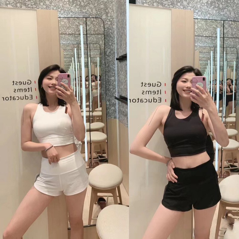 Yoga shorts slimming summer 2.5-inch women's sports loose wide-leg age-reducing breathable draping silky high waist shorts