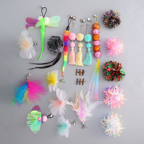 Cat Toys Wand Replacer, Large Selection Interactive Play Pet Supplies Factory Wholesale Cross-border