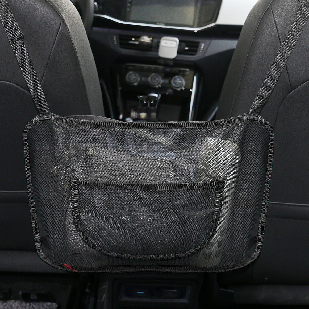 Asiento de coche almacenamiento neto bolsillo bolsa de almacenamiento silla trasera plegable coche almacenamiento colgante bolsa transfronteriza Amazon nuevo caliente