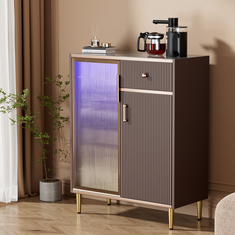 2025 nueva máquina de bar de té de madera sólida alta gama sala de estar inteligente totalmente automática gabinete de comedor casero dispensador de agua comercial