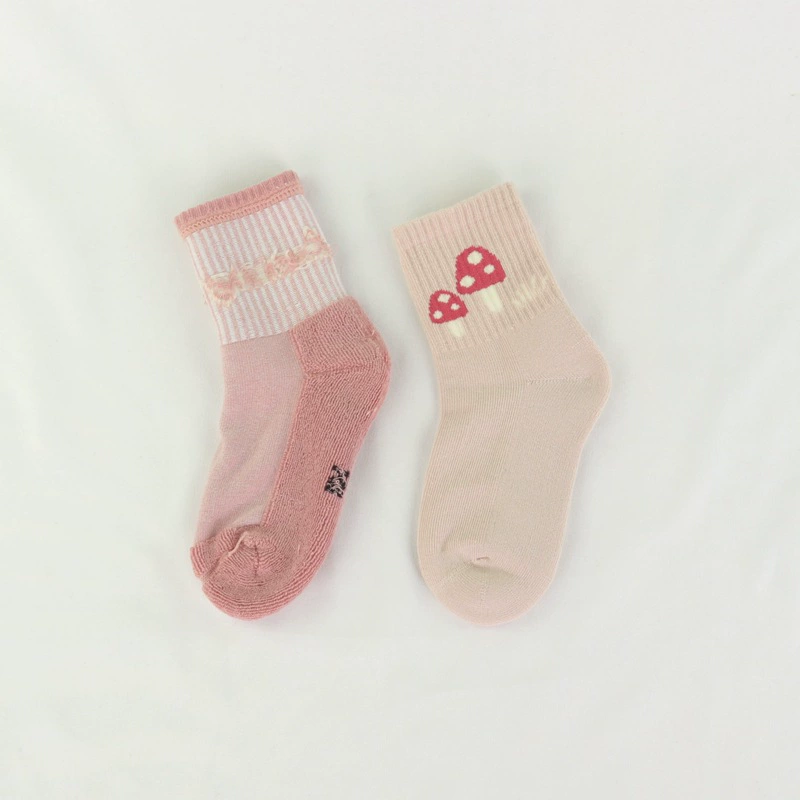 六指鼠 Children's socks wholesale 23 autumn and winter thickened half-terry socks combed cotton medium-large children's middle tube Class A