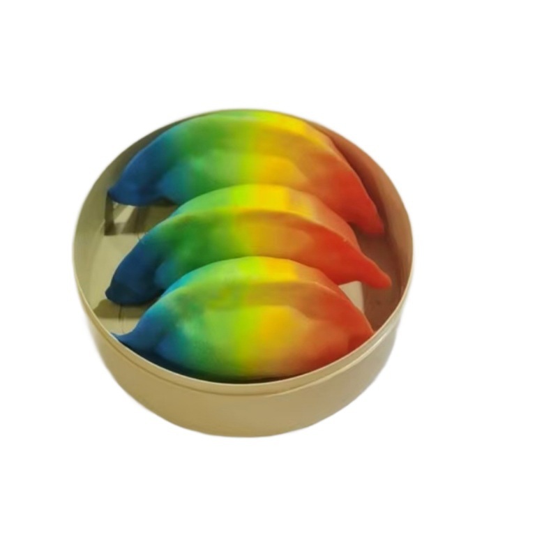 Explosión creativa transfronteriza descompresión simulación de bolinillos arco iris bolinillos de ventilación rebote lento pellizco juguetes de vapor