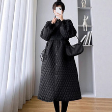 孕妇装秋装套装时尚款新款洋气大码秋冬款加厚棉服外套连衣裙
