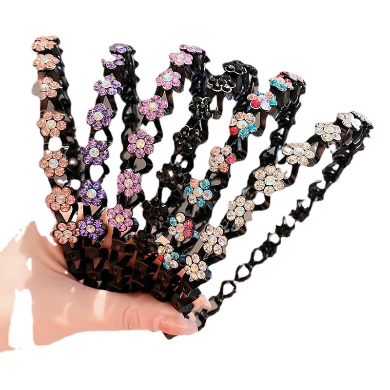 Diadema de estilo coreano horquilla de verano para mujer Celebridad de Internet 2022 nuevo estilo de pelo roto acabado artefacto lavado de cara horquilla diadema