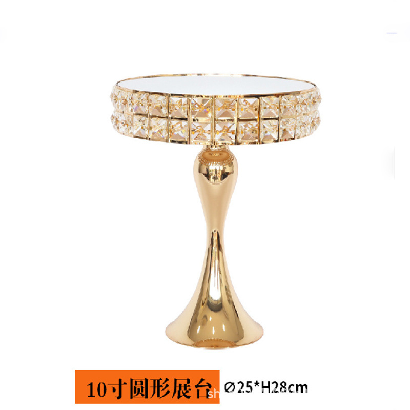 Boda cristal postre soporte exhibición decoración postre cosméticos caja de almacenamiento Copa pastel stand artesanía Mesa
