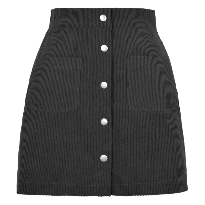 2023 осень-зима Amazon новая Вельветовая юбка-футляр однобортная приталенная Однотонная юбка трансграничная женская одежда