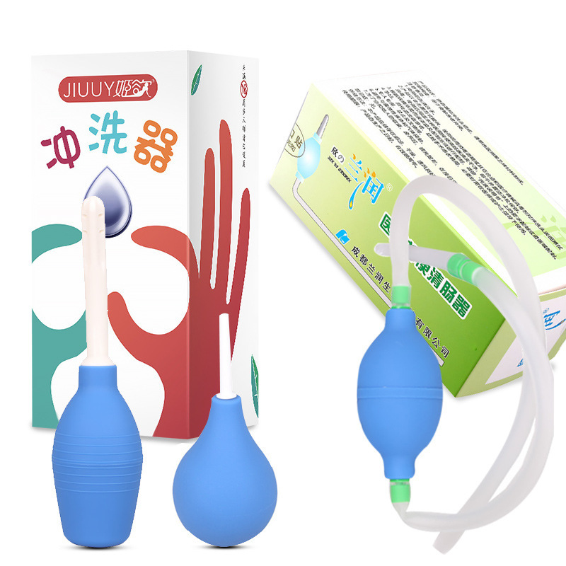 El enema anal de cabeza suave para hombres y mujeres con el enjuague de bola de Ji Yue para limpiar el producto sexual de adultos