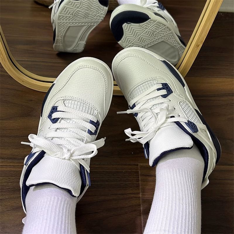 2024 primavera y verano nuevas zapatillas de aire en zapatillas transpirables para estudiantes de ocio con suela gruesa y alta tendencia de zapatos de carrera