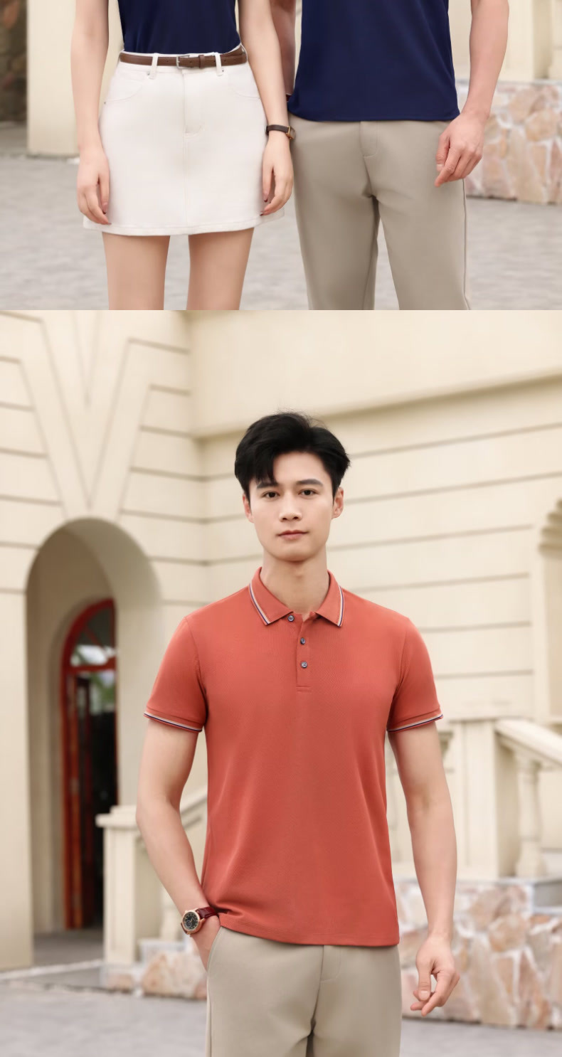 Classic Men's Polo Shirt – Relaxed Fit Short-Sleeve Cotton T-Shirt, Versatile Casual & Semi-Formal Top For Everyday Wear​_viptrois.com