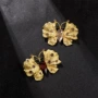 高档欧美复古花瓣胸花
