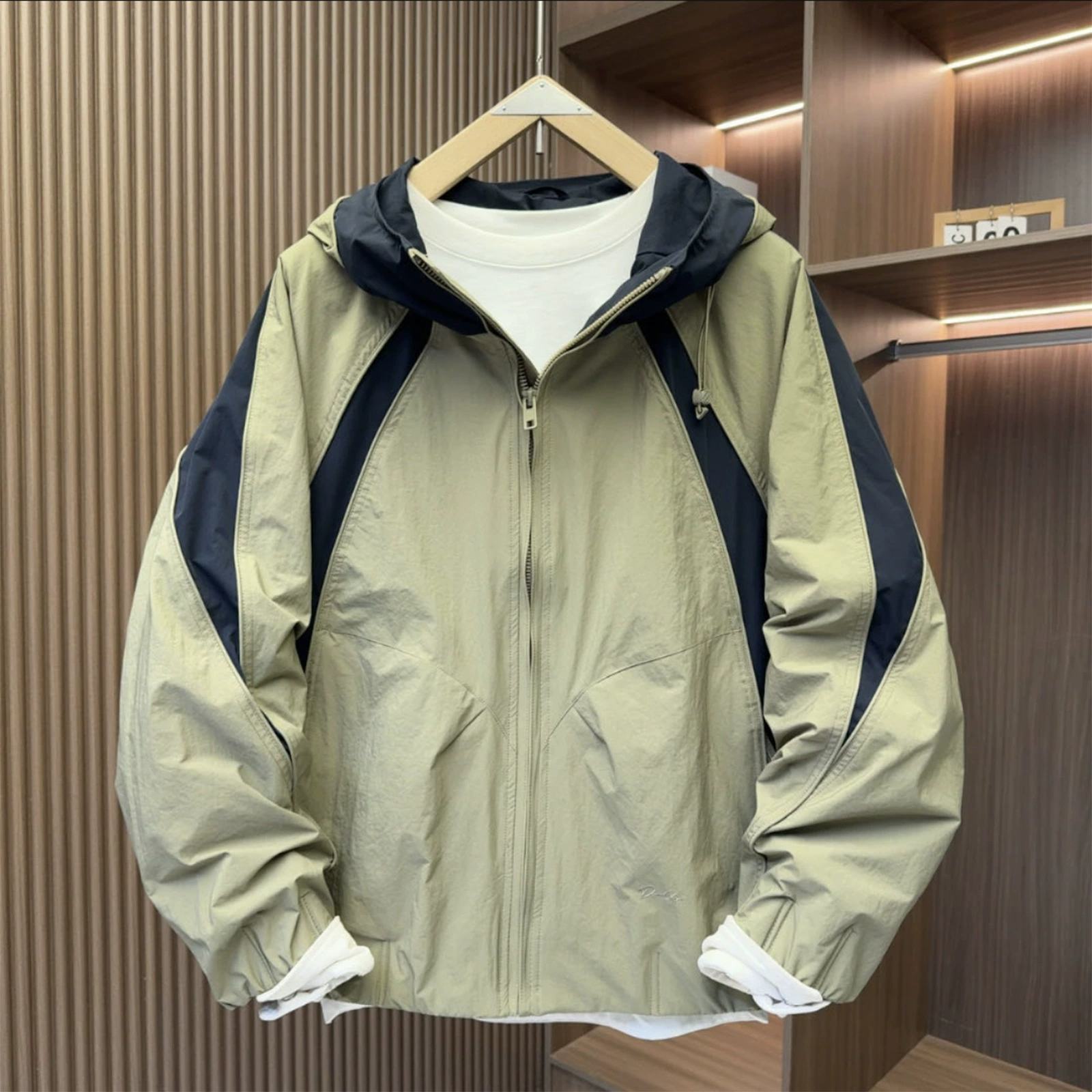 Летняя тонкая куртка с капюшоном для защиты от солнца 2025, мужская модная свободная повседневная куртка-топ