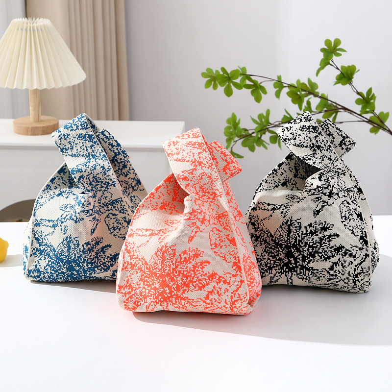 小众设计针织包包女2024新款韩版时尚百搭休闲手提包托特包单肩包