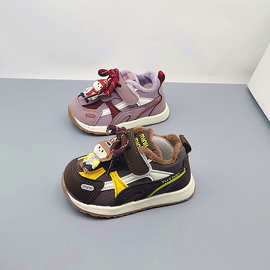 二棉儿童防滑宝宝鞋婴儿运动鞋春季软底新款鞋子透气学步鞋透气