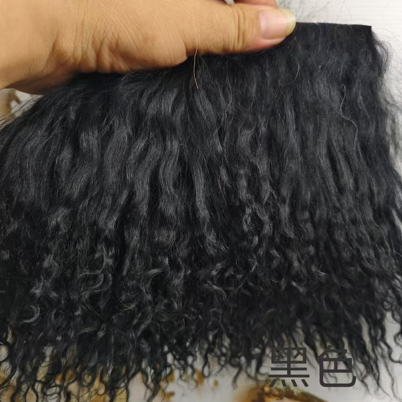 Alta calidad tan lana pelo fila bjd belleza nudo cerdo monstruo soldado monstruo ob11 Gao Ke Er multicolor 6 puntos bebé peluca