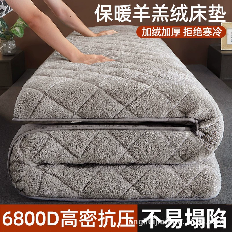 Thick sherpa mattress cushion
