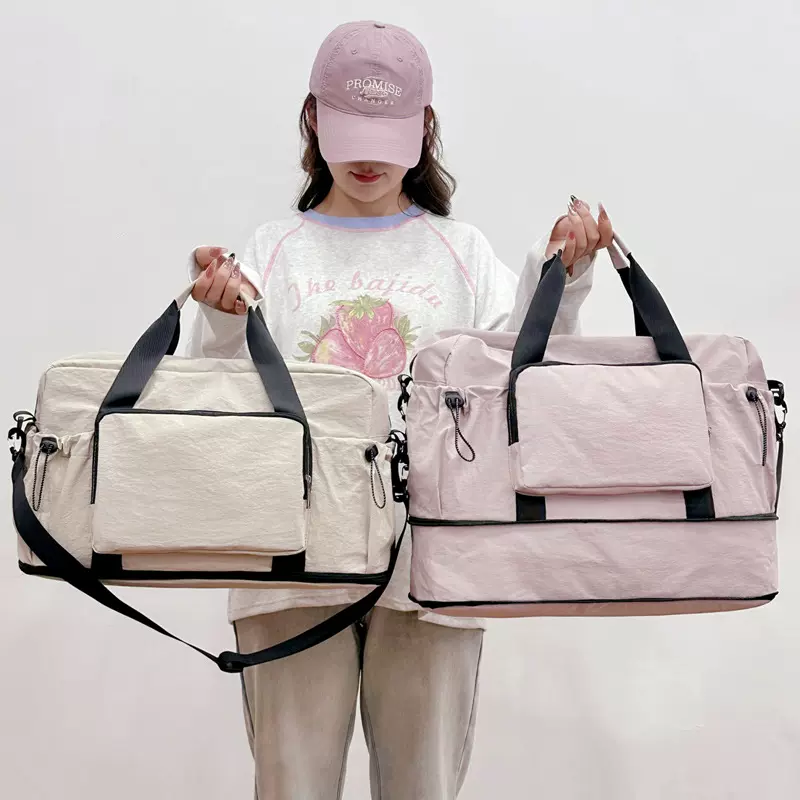 新款可扩容旅行包女生大容量户外健身包多功能干湿分离运动斜挎包