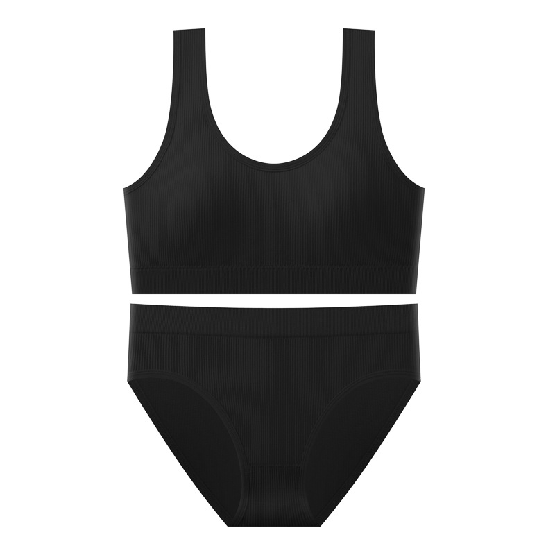Traje trasero deportivo sin costuras, sujetador fruncido con almohadilla para el pecho para mujer, chaleco a prueba de golpes para correr yoga, ropa interior a juego