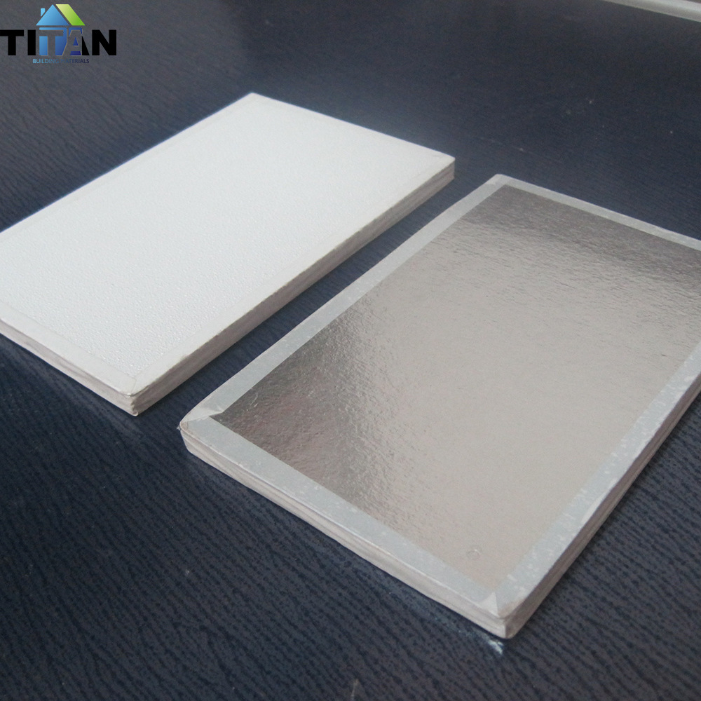 Comercio exterior pvc techo blanco techo integrado material decorativo placa de refuerzo placa de yeso techo exportación