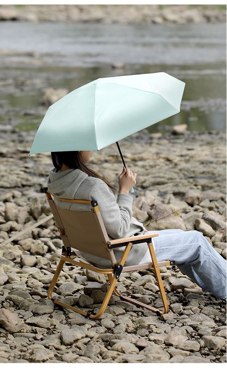 FaSoLa旅行迷你便携六折雨伞晴雨两用遮阳伞防晒防紫外线太阳伞详情14