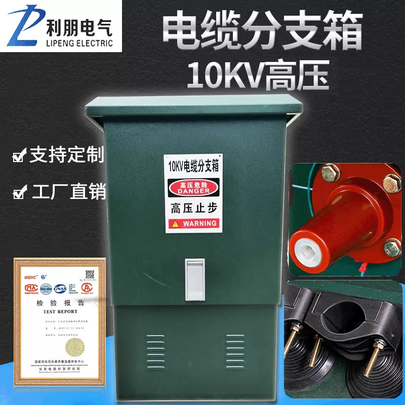 10KV电缆分支箱不锈钢户外dfw一进二出分接箱欧式高压电缆分支箱
