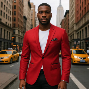 2025 New Cross-Border Foreign Trade Men's Suit Jacket Wedding Host Casual Suit