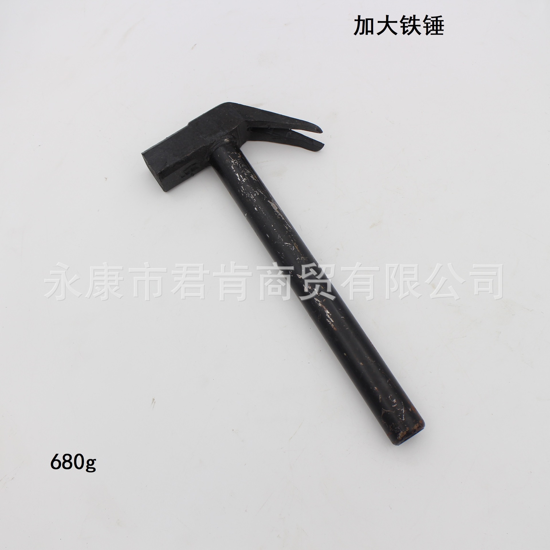 钢管柄方头羊角锤直角锤 起钉锤铁锤拔钉锤 吸顶麻面工地木工钉锤