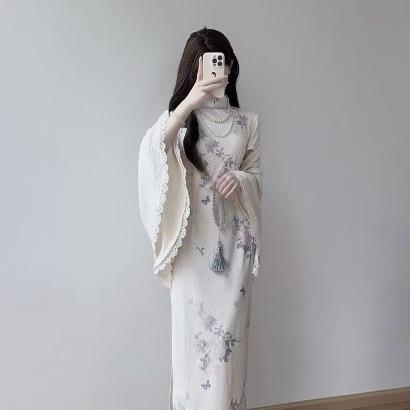 新中式旗袍日常可穿民国风女装改良复古文艺学生连衣裙老上海春夏|undefined