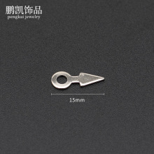 100个金属三角片尖片软陶泥黏土挂件毛绒玩具diy饰品材料配件E18