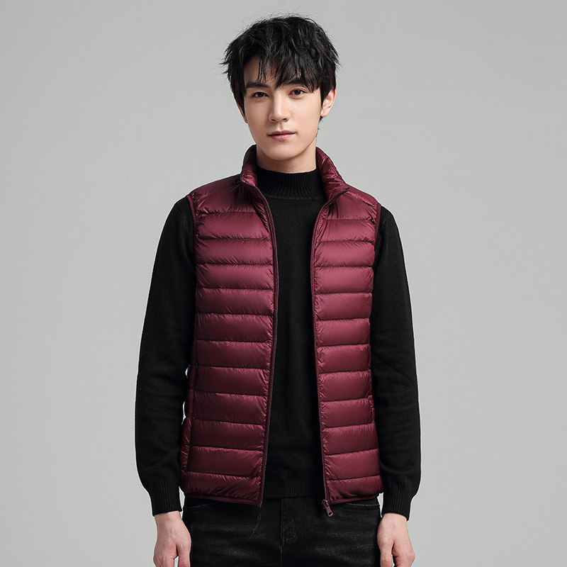 Stand Collar down Vest for Men 2024 Spring & Fall Waistoutwear Lightweight down Jacket Vest Jacket Business Lightweight and Warm Stand Collar down Vest for Men 2024 Spring & Fall Waistoutwear Lightweight down Jacket Vest Jacket Business Lightweight and Warm