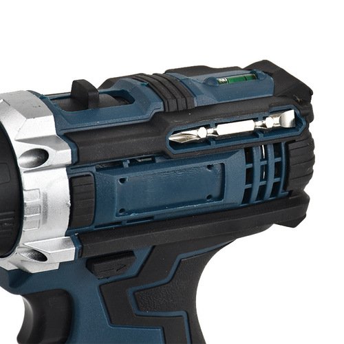 Hand electric drill with brush, high power, multi-function electric rechargeable household industrial grade electrician lithium battery impact drill