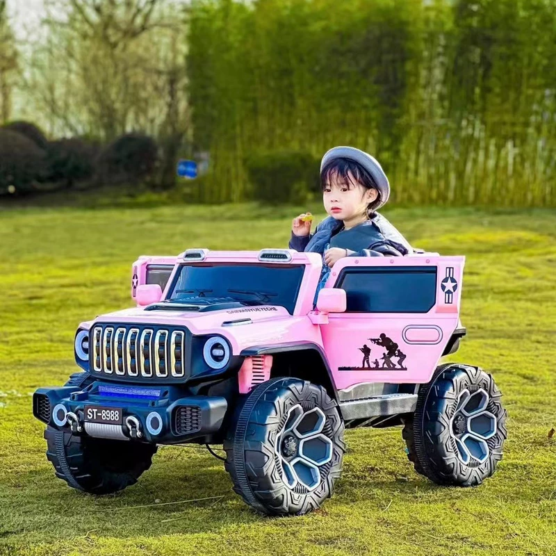 Детский электромобиль-джип 4WD с пультом двухместный